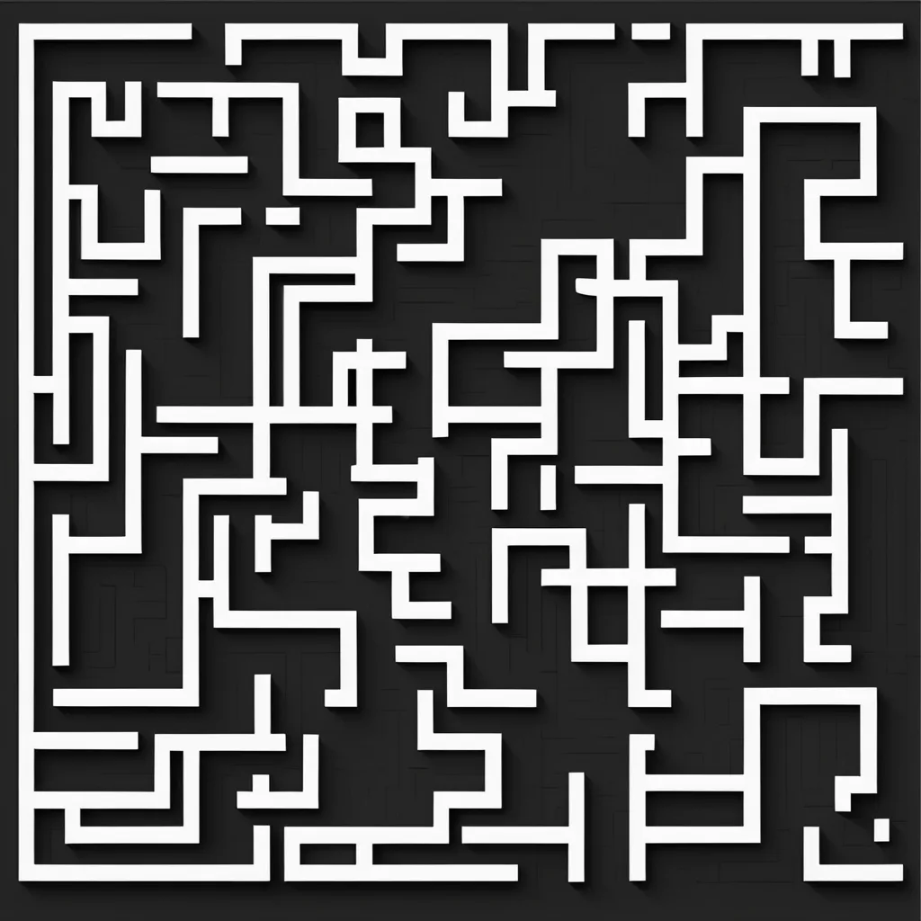 image depicting website coding maze